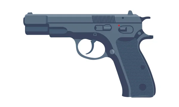 Pistolet Autochargeur Développé République Tchèque — Image vectorielle