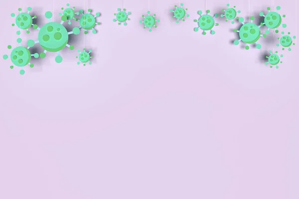 Papel Artesanal Virus Atención Médica — Foto de Stock