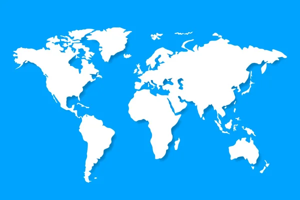 Карта світу з тіні — стоковий вектор