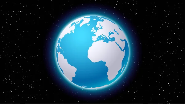 Planeta Ziemia sillhouette 01 — Wektor stockowy
