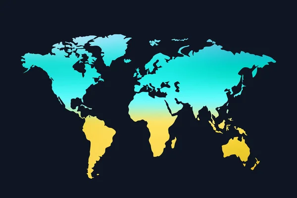 Mappa del mondo 01 — Vettoriale Stock