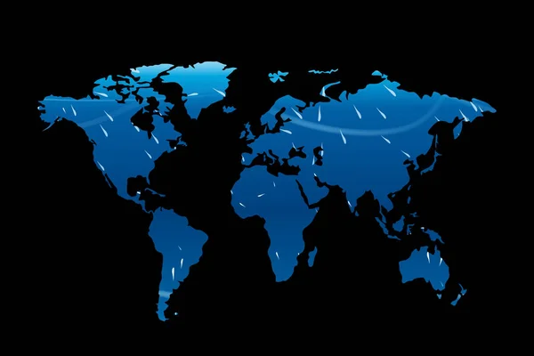 Mapa mundial 01 — Vector de stock