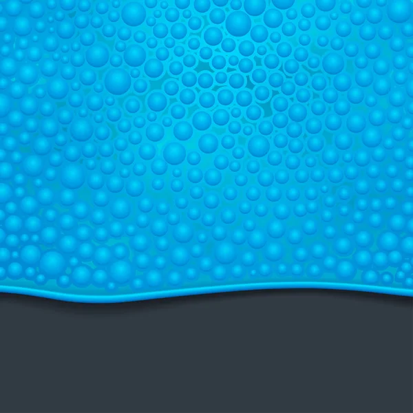 Mavi sıvı çamur — Stok Vektör