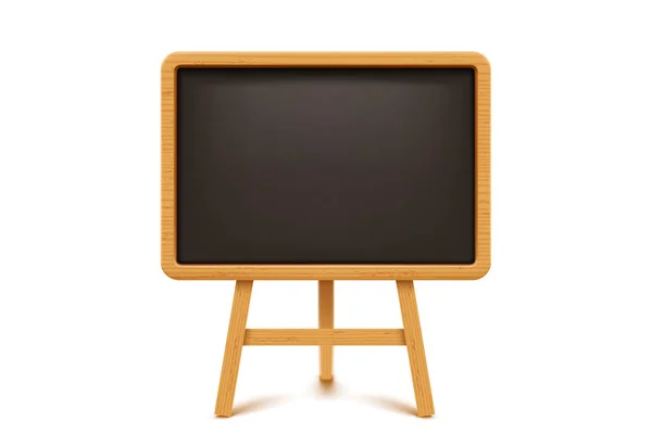 Wooden blackboard on white — Stock Vector