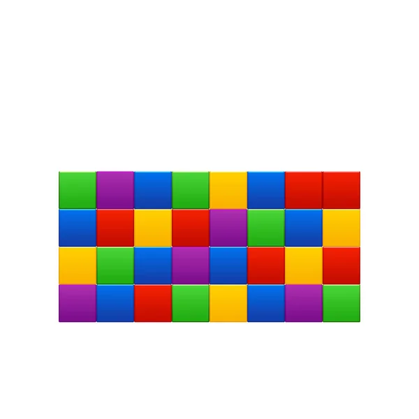 Colored cubes 03 — Stock Vector