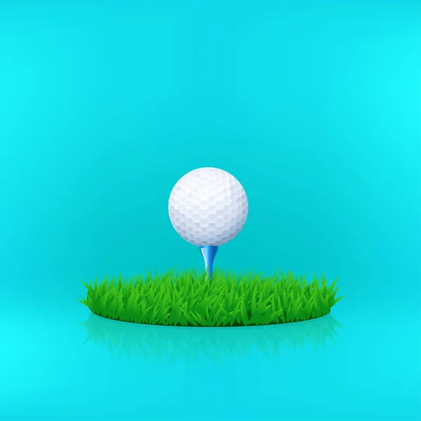 Білий м'яч для гольфу 01 — стоковий вектор