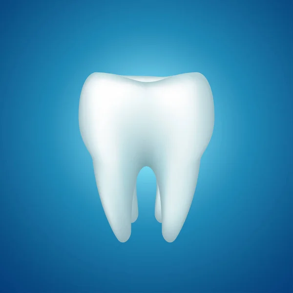 Dente em azul — Vetor de Stock