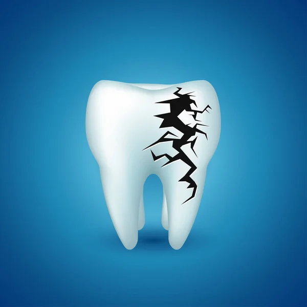 A beteg blue tooth — Stock Vector