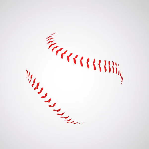 Bola de béisbol silueta 01 — Vector de stock