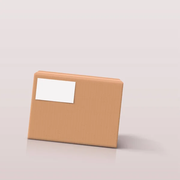 Caja de cartón 01 — Vector de stock