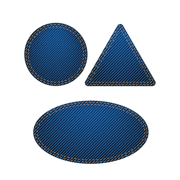 Étiquettes bleues grand ensemble — Image vectorielle