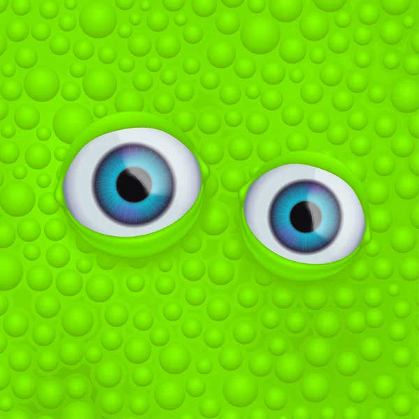眼睛上绿色的液体 — 图库矢量图片
