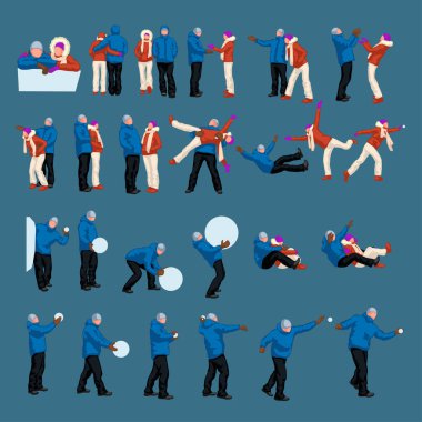 aile içinde kış oyunları