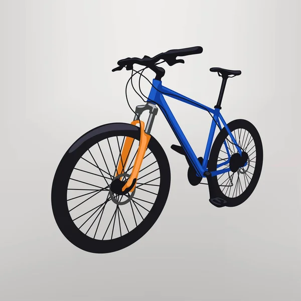 灰色的自行车 — 图库矢量图片