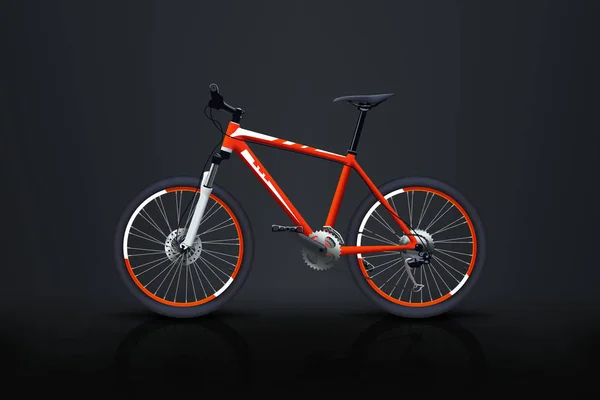 自行车红黑 — 图库矢量图片