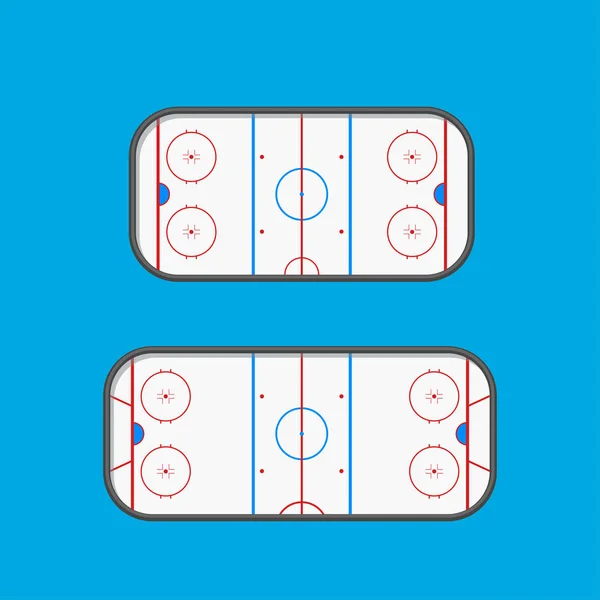 Pistas de hockey tipo — Vector de stock