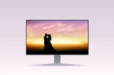 hassas görüntü ile LCD ekran