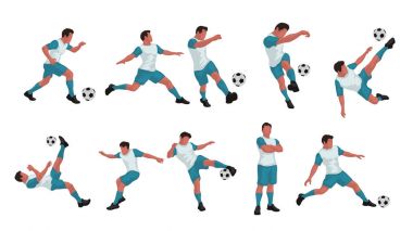 set renkli futbolcu