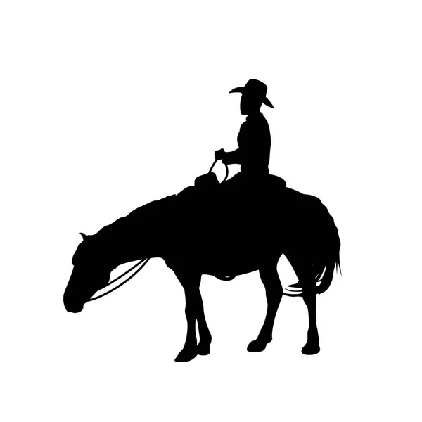 Mann auf einem Pferd — Stockvektor