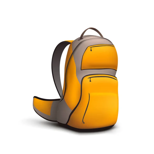 Backpack colored on white — Stock Vector