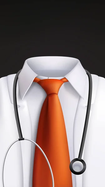 Médecins costume blanc couleur — Image vectorielle