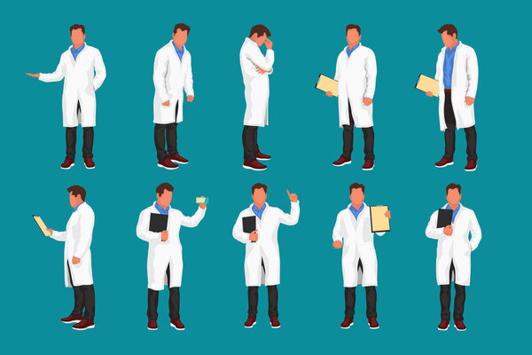 цветной набор врачей
