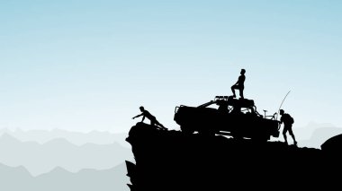 yol kamyondan dağlarda