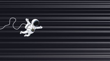 ışık hızına uçan astronot