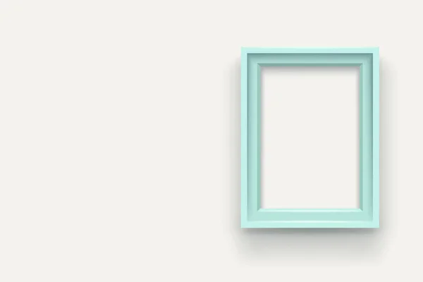 Cadre bleu sur fond blanc — Image vectorielle