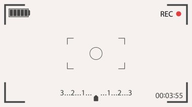 camera frame blank with elements