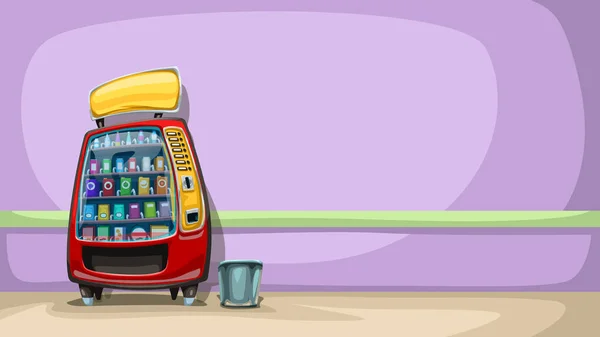 Distributeur automatique au mur rose — Image vectorielle