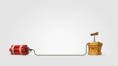 Tahta kutulu çizgi film dinamiti