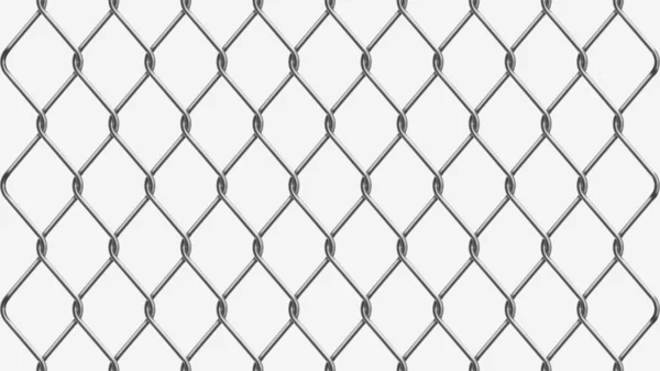 Metal fence chain link silver — Stock Vector