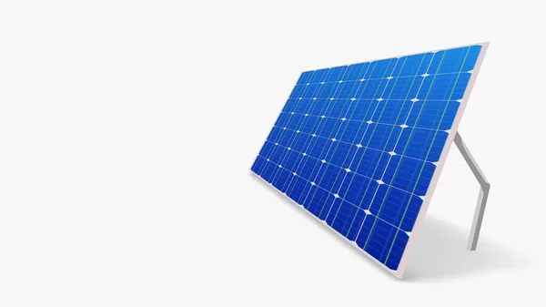 Panel solar con sombra realista — Vector de stock