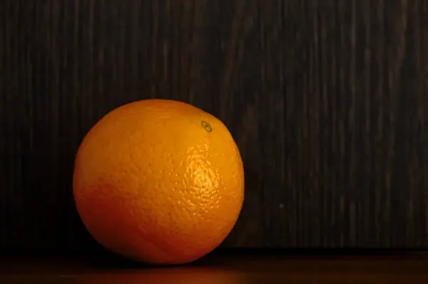 Orange Black Background Food Fruit — Stock Photo, Image