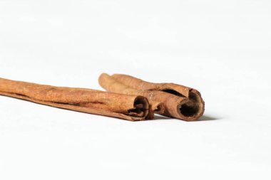 Cinnamon sticks isolated on white background spice