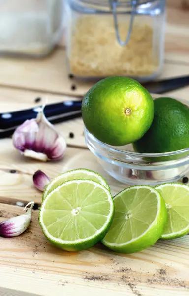 stock image cut lime on a light background citrus organic #LockdownArt