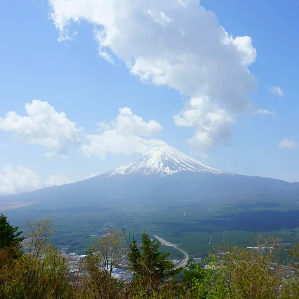 Fuji Utsikt Från Toppen Berget Tenjoyama Landskap Vackra Mount Fuji — Stockfoto