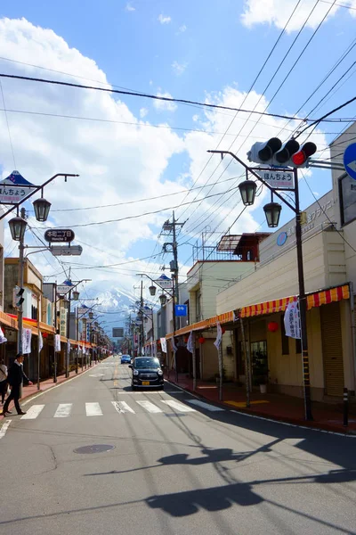 Fujikawaguchiko Japan Mai 2019 Fujikawaguchiko Machi Honcho Street Die Straße — Stockfoto