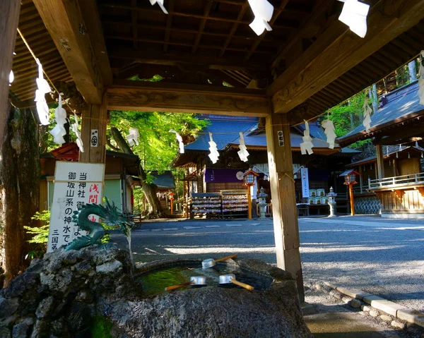 Fujiyoshida Japan Arakura Fuji Sengen Jinjya Shinto Helgedom Ligger Bergssidan — Stockfoto