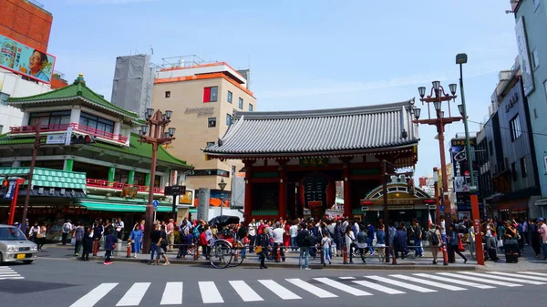 Tokyo Japonya Mayıs 2019 Asakusa Bölgesi Taito Ward Insanları Ziyaret — Stok fotoğraf