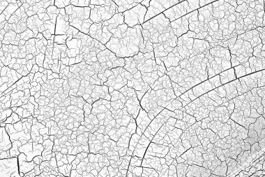 Beyaz kurumuş ve çatlamış toprak arka planı, kuru çatlak zemini, çatlak yüzeyi, beyaz çatlamış dokuyu tasarımcılar için kapatın.