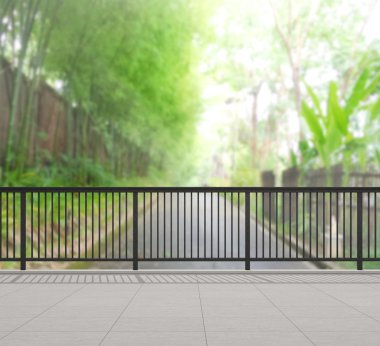 Balkon ve Teras, doğa arka plan bulanıklık