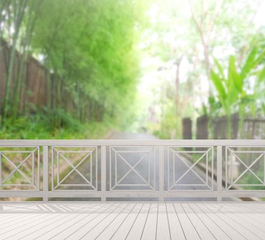 Balkon ve Teras, doğa arka plan bulanıklık