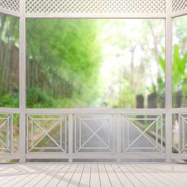 Balkon ve Teras, doğa arka plan bulanıklık