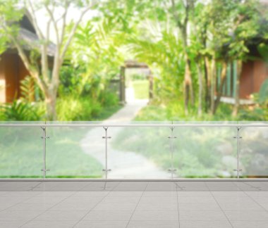 Balkon ve Teras, doğa arka plan bulanıklık