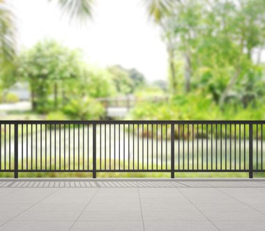 Balkon ve Teras, doğa arka plan bulanıklık