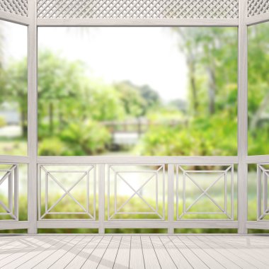 Balkon ve Teras, doğa arka plan bulanıklık