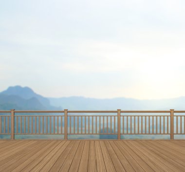 Balkon ve Teras, doğa arka plan bulanıklık