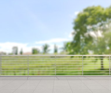 Balkon ve Teras, doğa arka plan bulanıklık